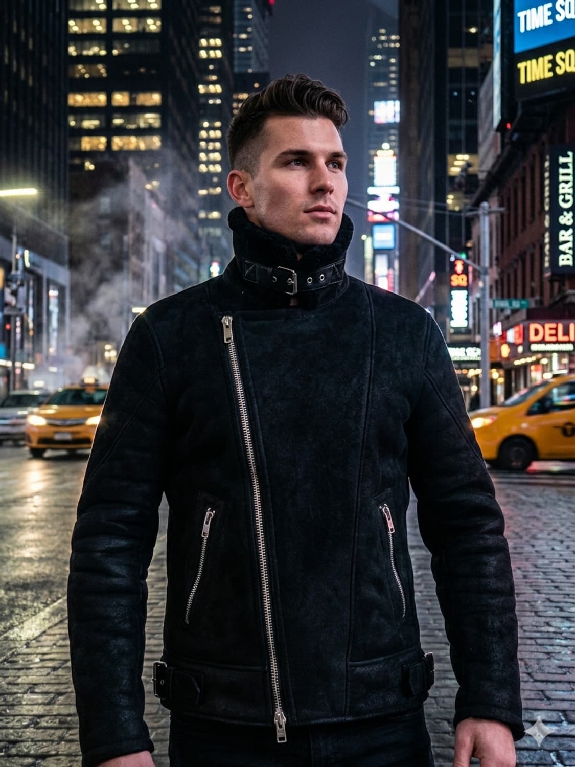 올세인츠 끝판왕 무스탕, 마이레스 시어링 자켓(100사이즈) 상품이미지4