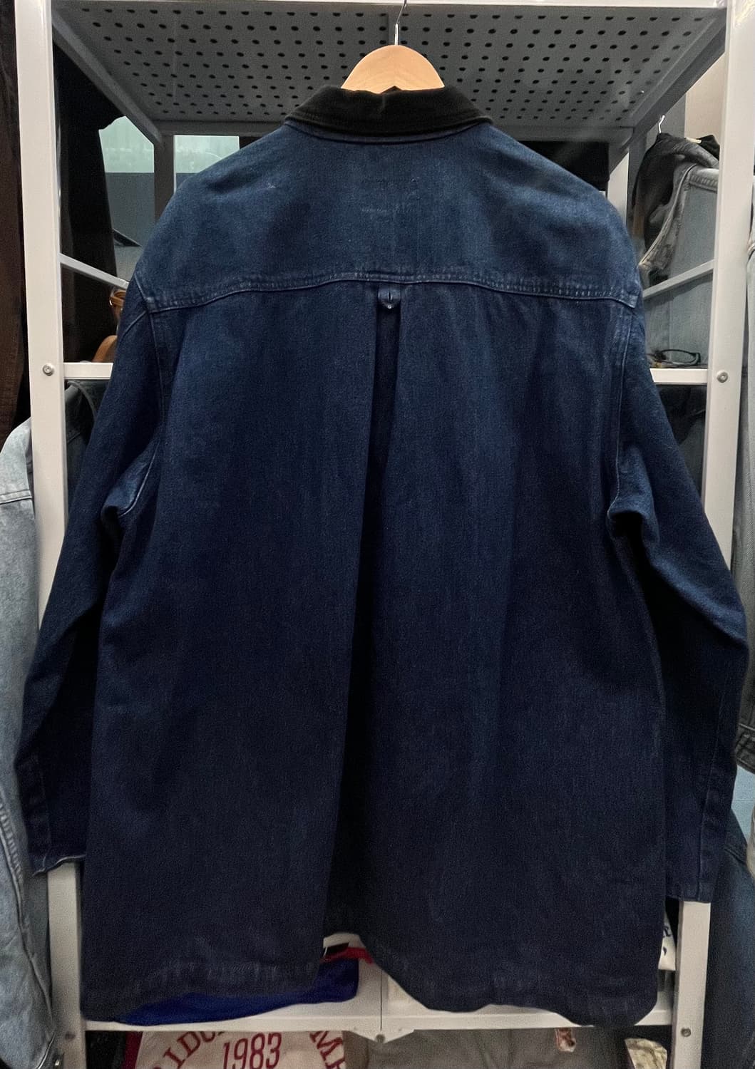90s Perry Ellis America 데님 워크 자켓 코듀로이 칼라 상품이미지6