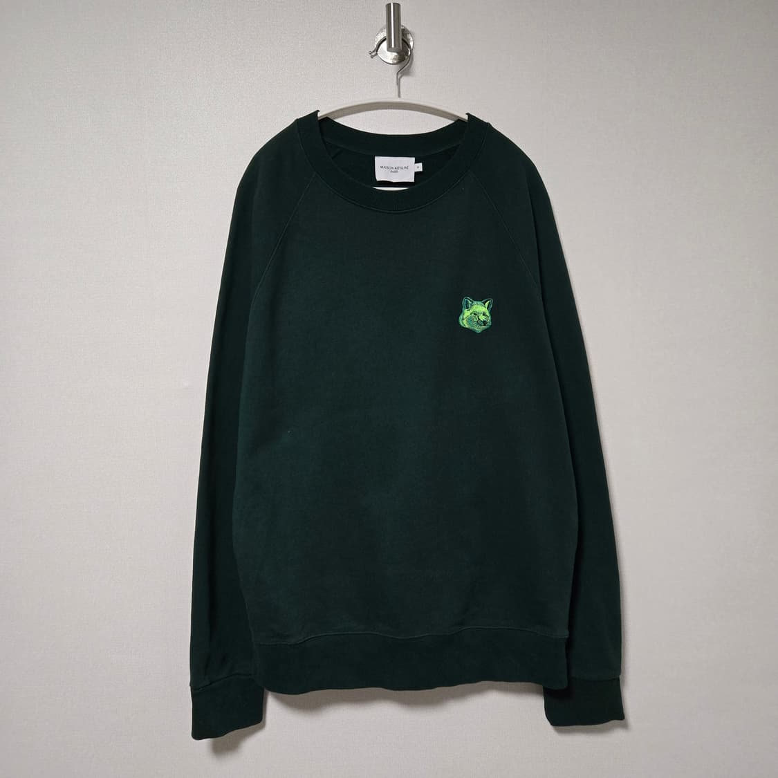 메종키츠네 폭스헤드 그린 맨투맨/ 남성 맨투맨/ 남자 맨투맨  상품이미지2