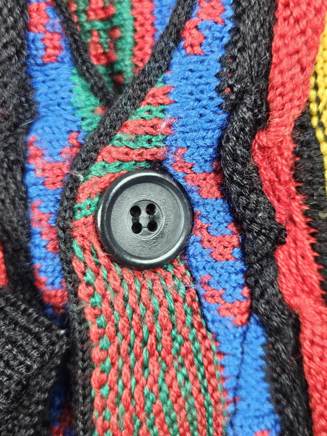 빈티지 쿠지 ST 입체 텍스처 케이블 니트 가디건 (본문참조)/10497 상품이미지7