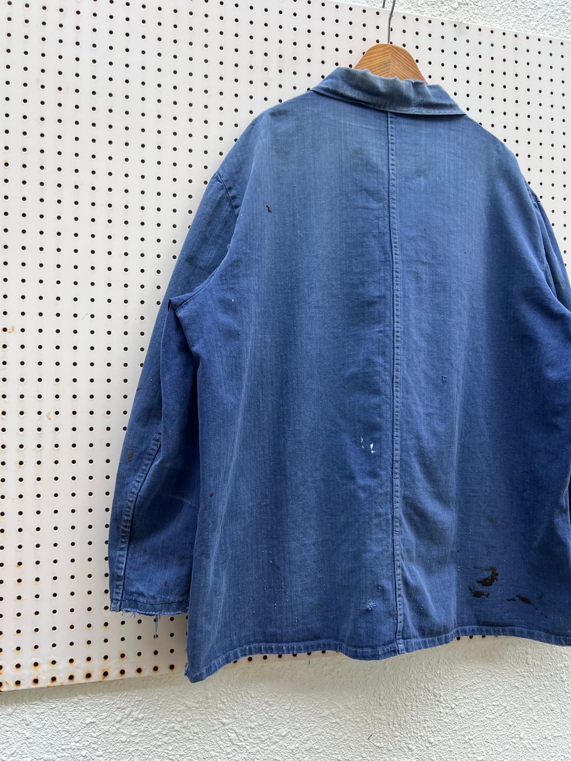 OLD VINTAGE HARD FADED HBT 헤링본트윌워크자켓 상품이미지8
