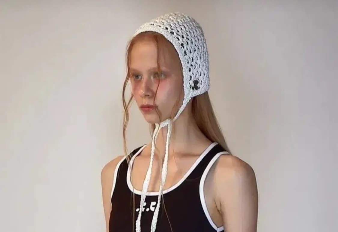 레스트앤레크레이션 RR로고 니트 보넷 아이보리 상품이미지1