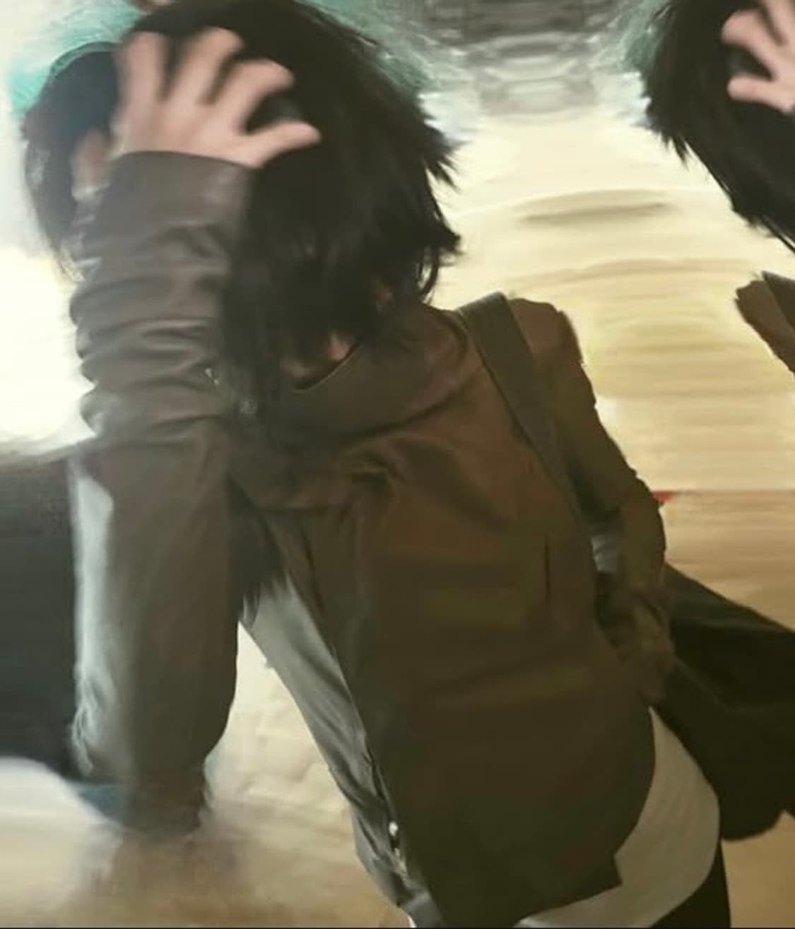 릭오웬스 램스킨 하이넥 가죽자켓 상품이미지3