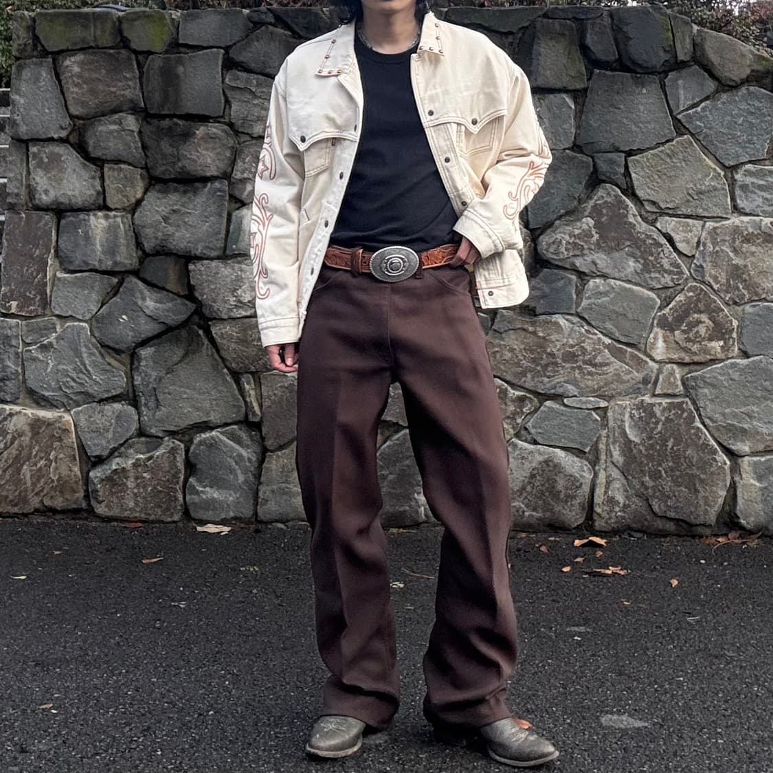 90s USA 리바이스 Levi’s 브라운 부츠컷 트라우저 상품이미지2