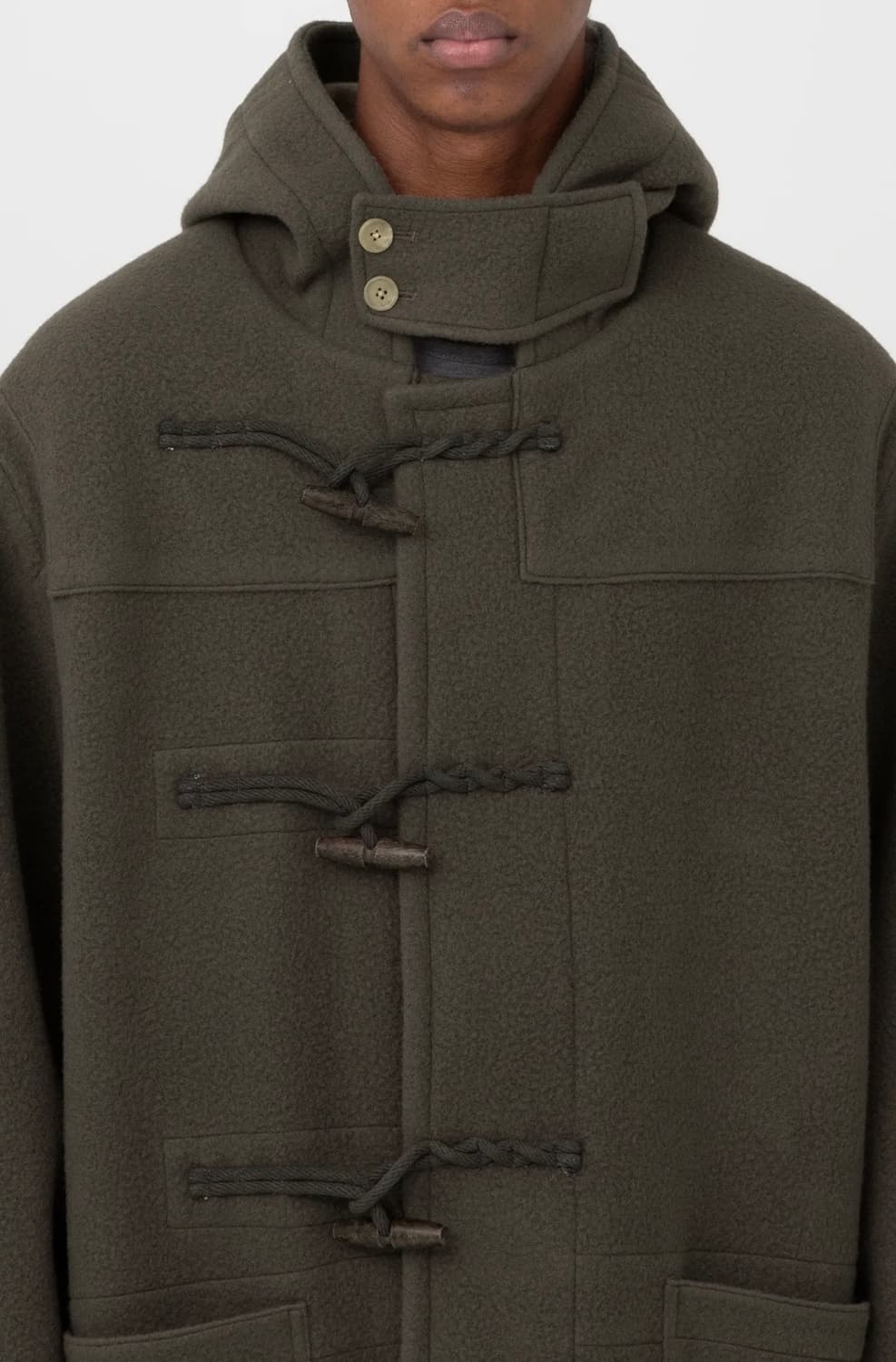 브라운야드 더플코트 올리브그레이 사이즈3  상품이미지4