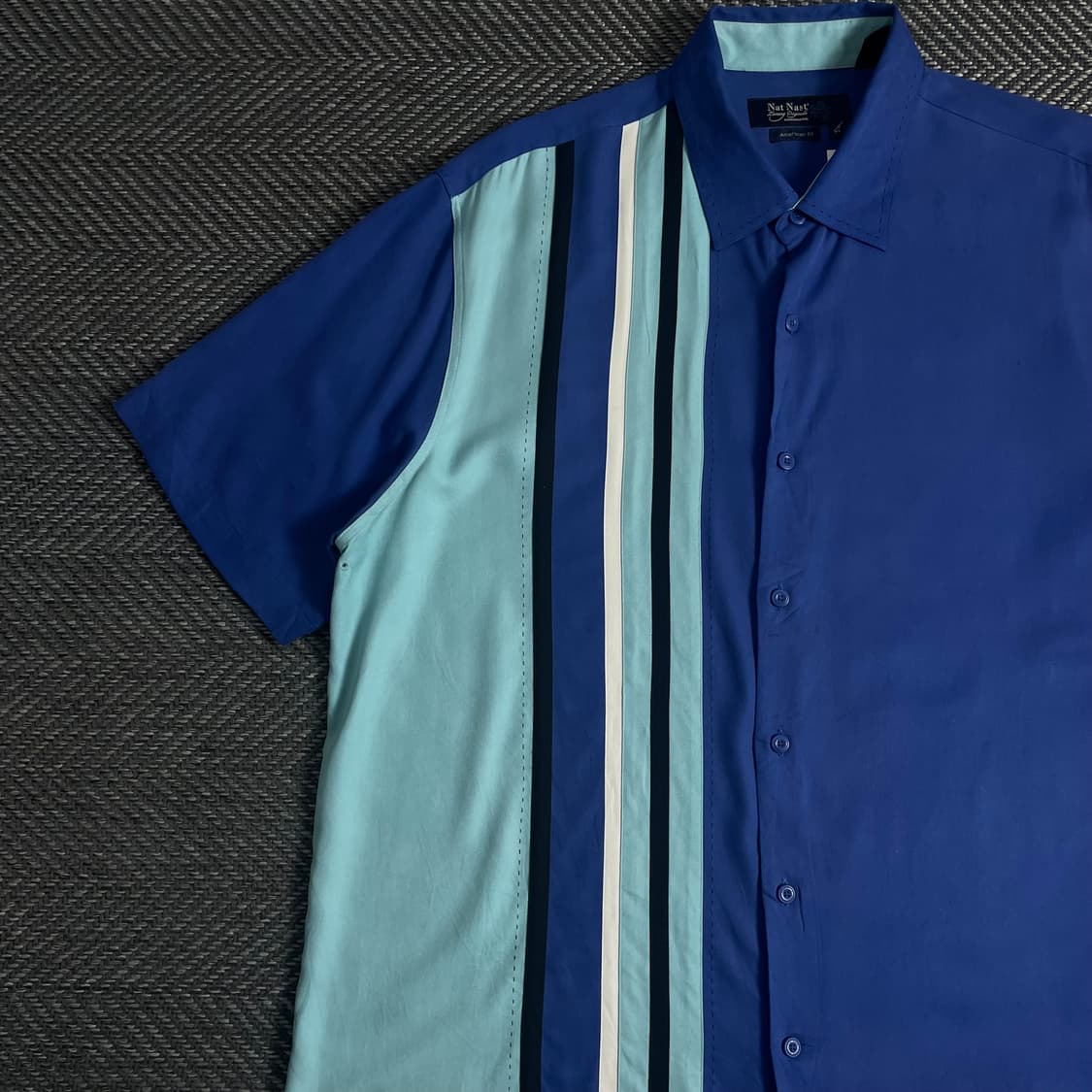 USA 빈티지 쿠바 박시핏 반팔 셔츠o 3580 상품이미지3