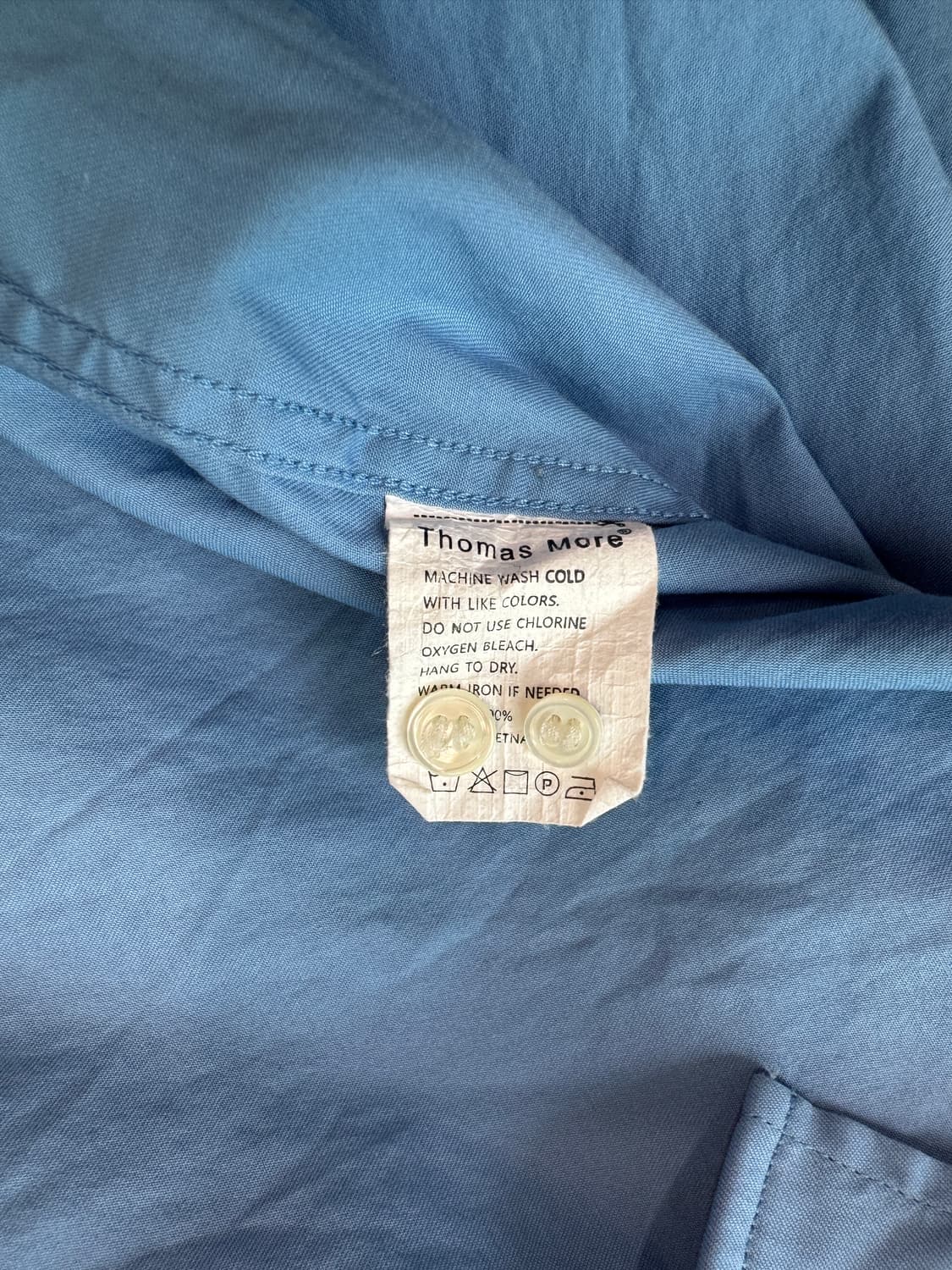 토마스모어 피마 트윌 셔츠 라이첸블루 XL 상품이미지6