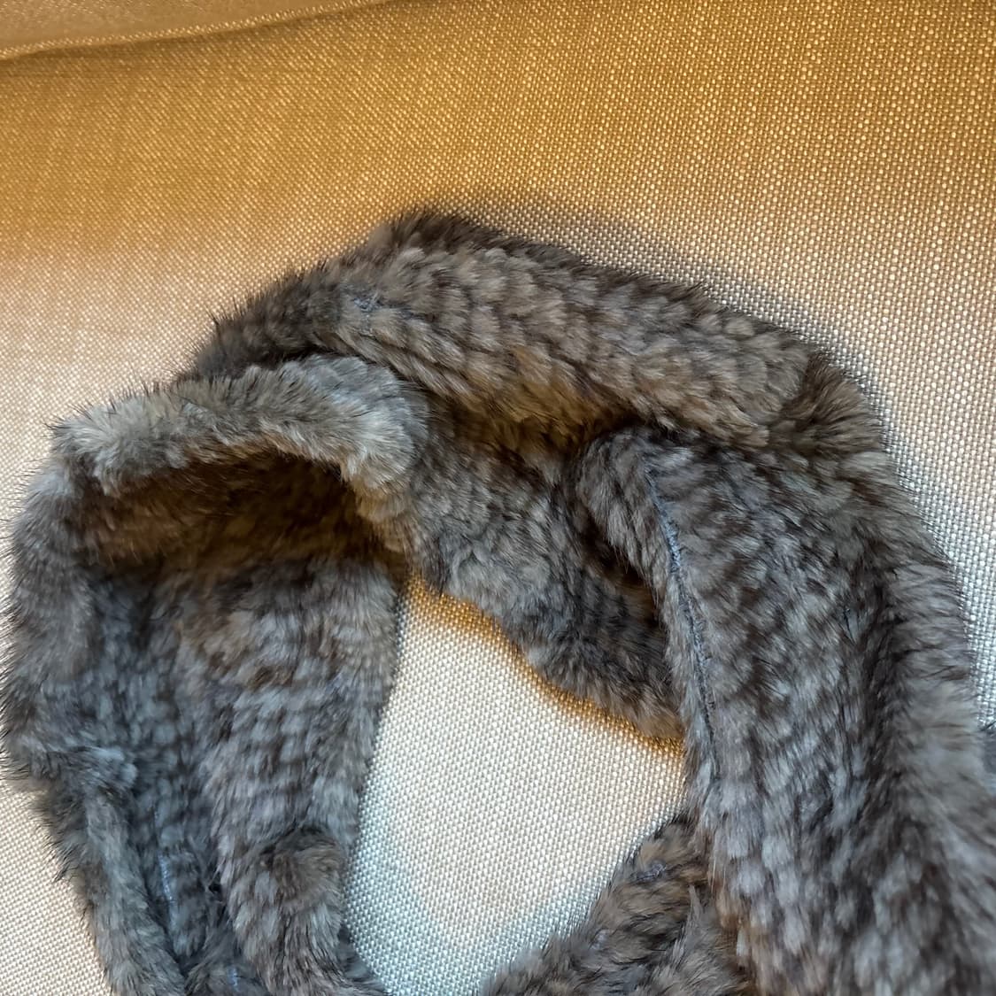 천연밍크 니팅 목도리 딥그레이 상품이미지7