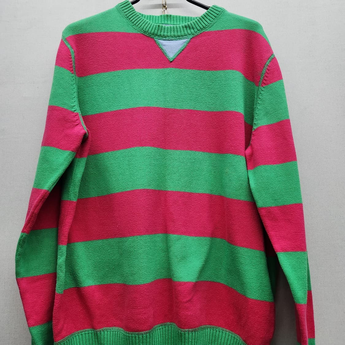 타미힐피거 로고 스트라이프 코튼 니트 M(M) 상품이미지2