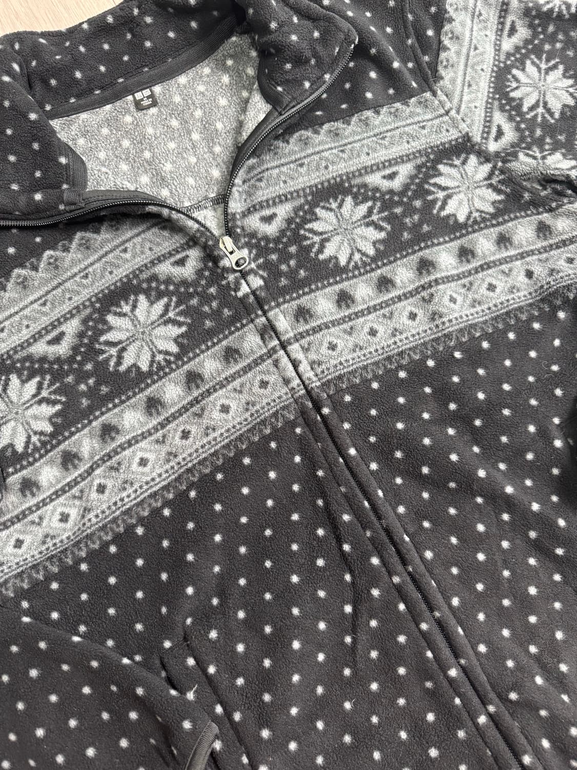 유니클로 노르딕 도트 플리스 집업 상품이미지3