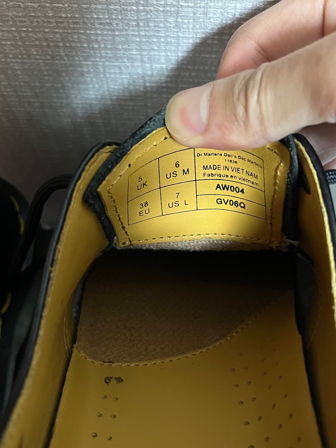 닥터마틴1461 스무스 나파레더 38(240)사이즈 상품이미지6