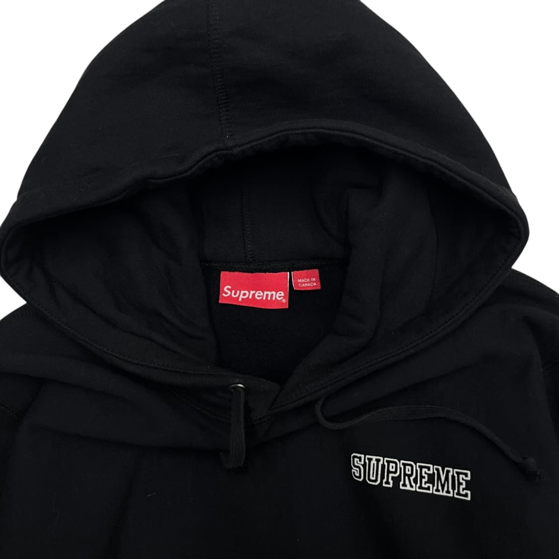 슈프림 2016 FW 로고 블랙 심플 후드 M 상품이미지5
