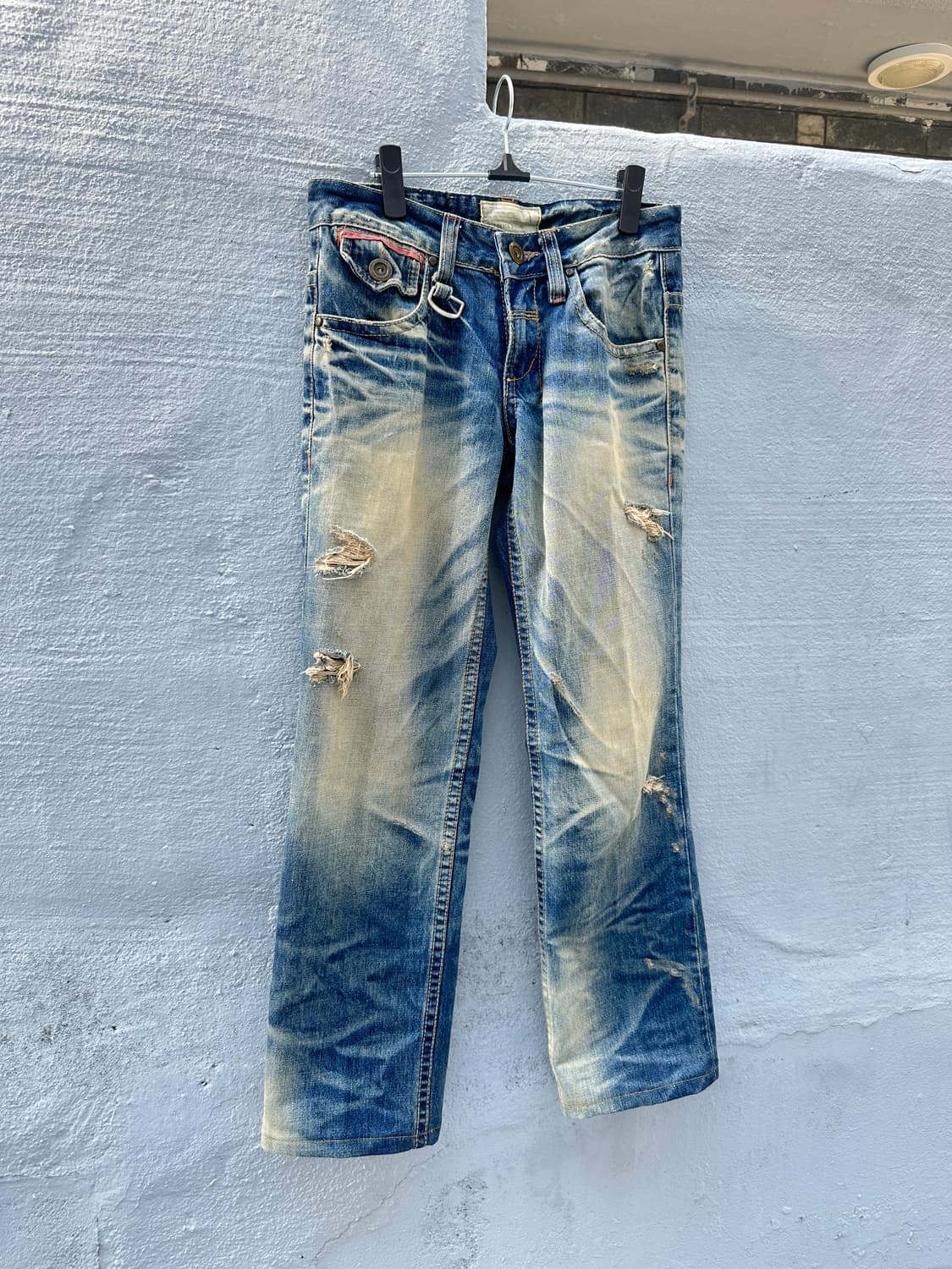 Lolita jeans damaged low rise straight d 상품이미지6