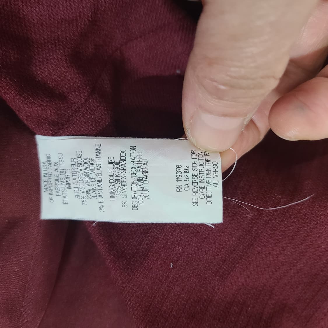 헬무트랭 비대칭 버건디 원피스 사이즈4 상품이미지6