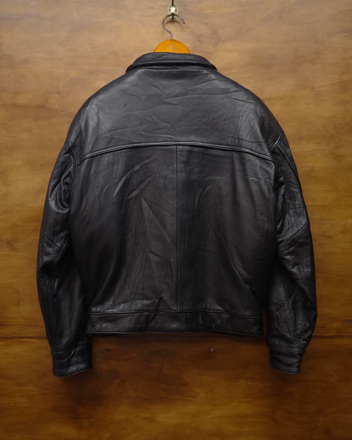vintage Leather Bomber Jacket 상품이미지6