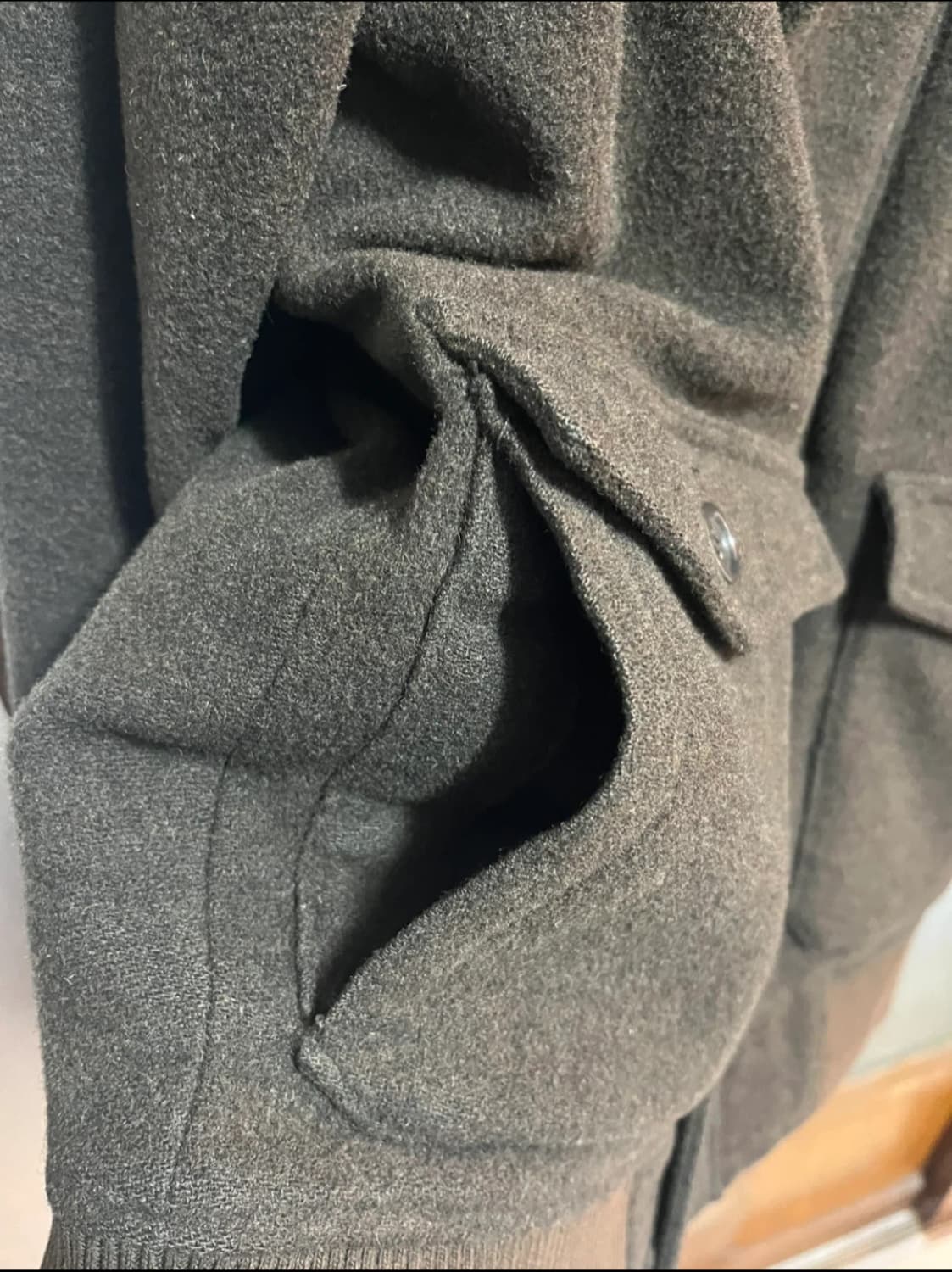 Roots 남성 카키색 모 자켓 상품이미지3