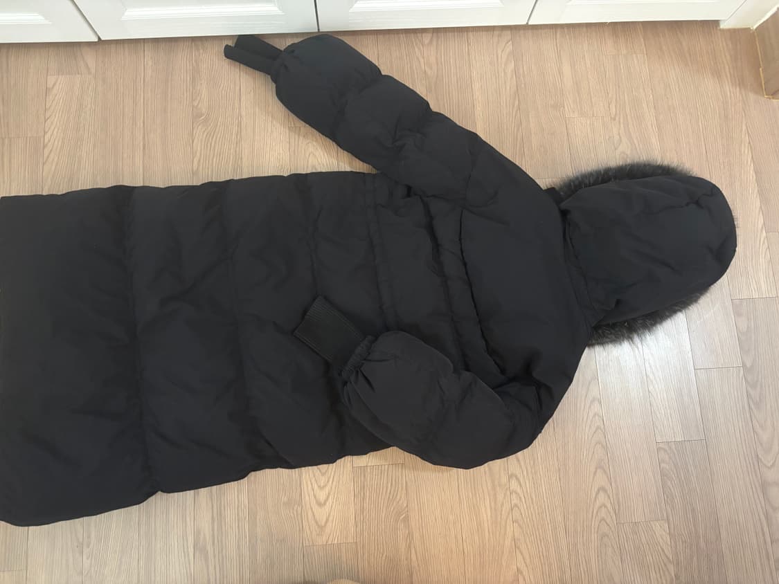 지컷 사가퍼 봉긋소매 구스다운 롱패딩 55 상품이미지4