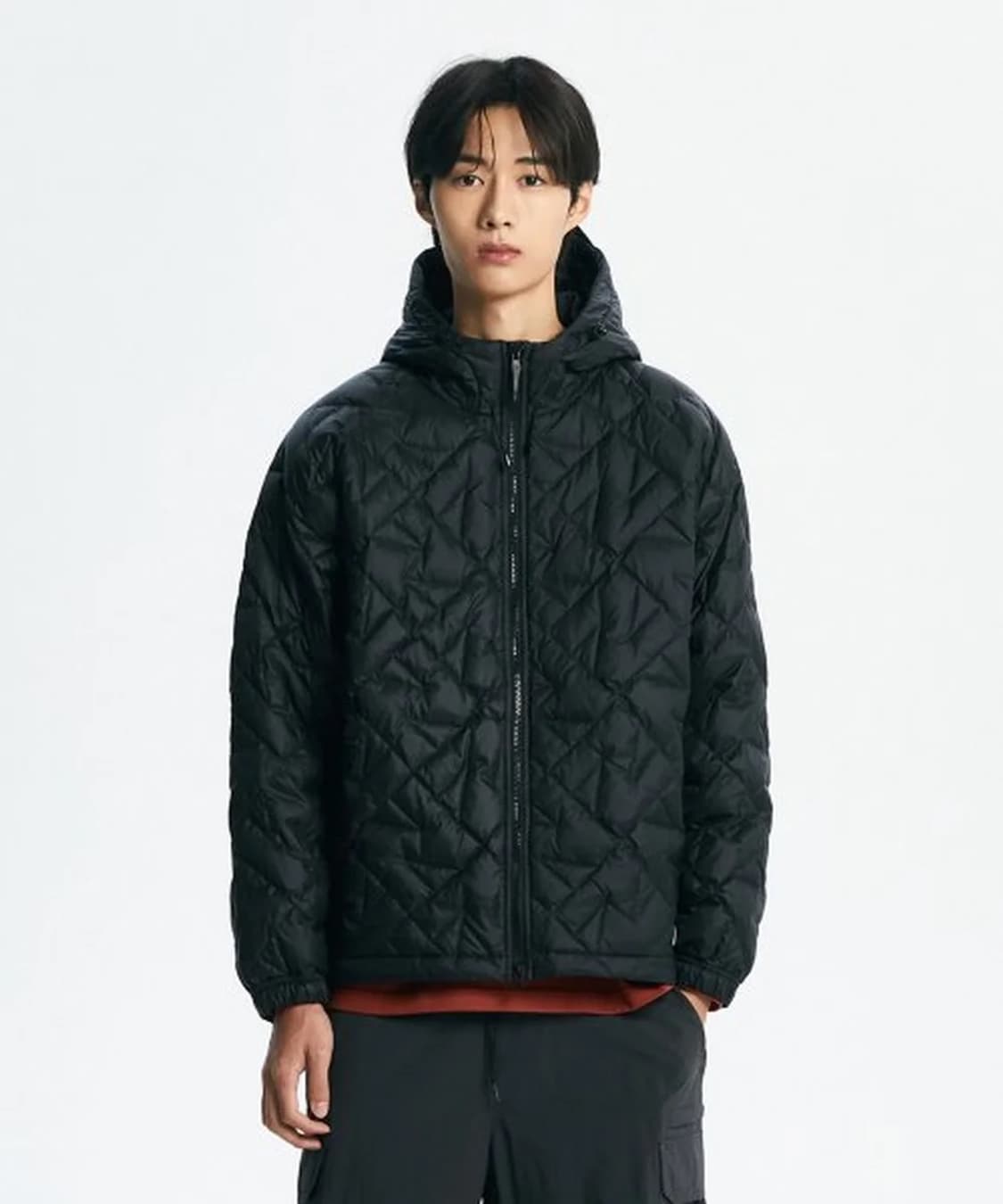 뉴발란스 뉴보이 퀄팅 RDS 다운 후드 경량패딩 자켓 블랙 2XL 110 상품이미지4