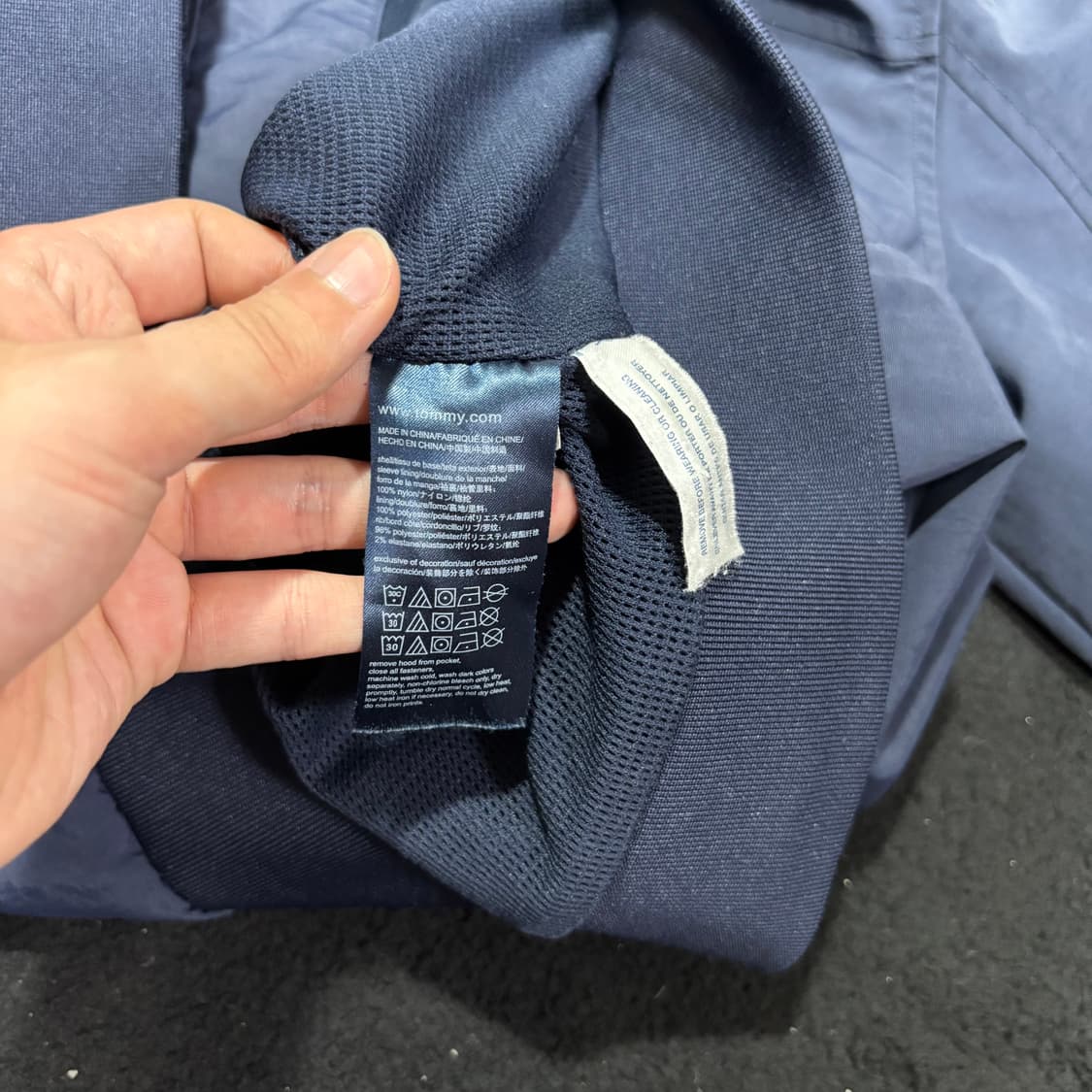 L 타미힐피거 네이비 바람막이 블루종자켓 상품이미지6