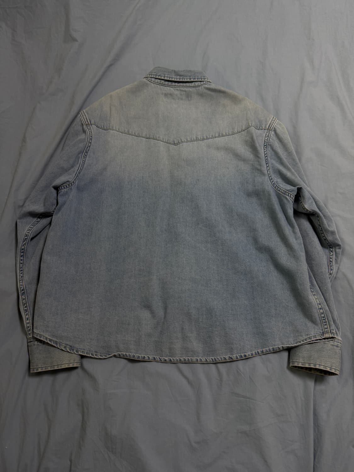 얼바닉30 웨스턴 데님 셔츠 라이트 블루 상품이미지5