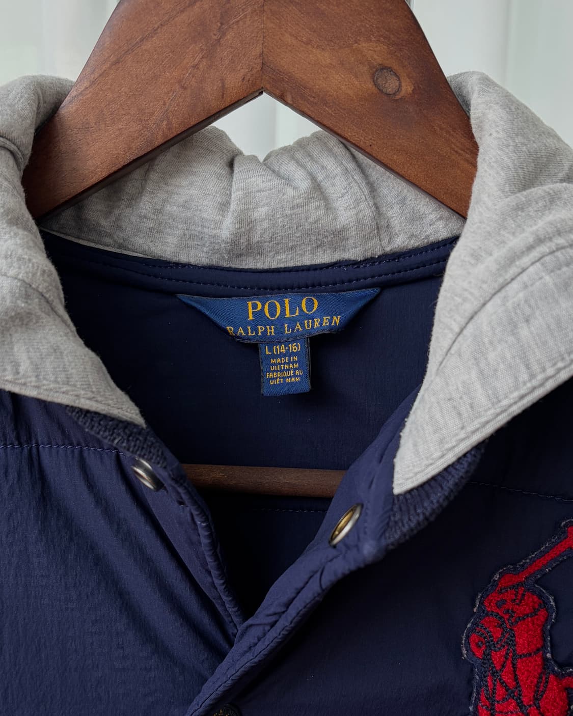 [S]폴로 랄프로렌 빅포니 패디드 바시티 후드 자켓 상품이미지9