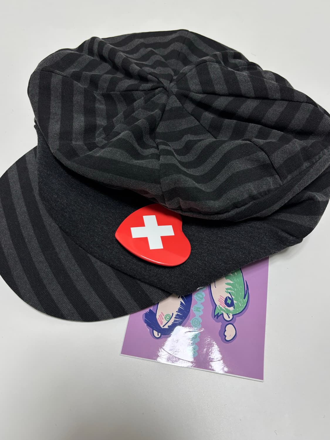 소노노모리 스트라이프 블랙 캡 상품이미지1