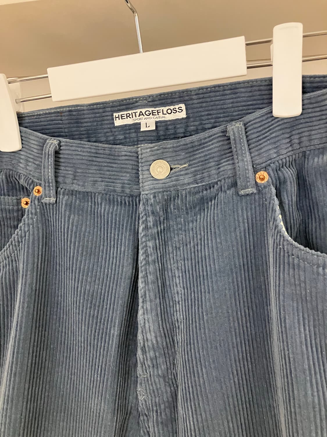 헤리티지플로스 24aw 코듀로이 팬츠 (Blue) 상품이미지2