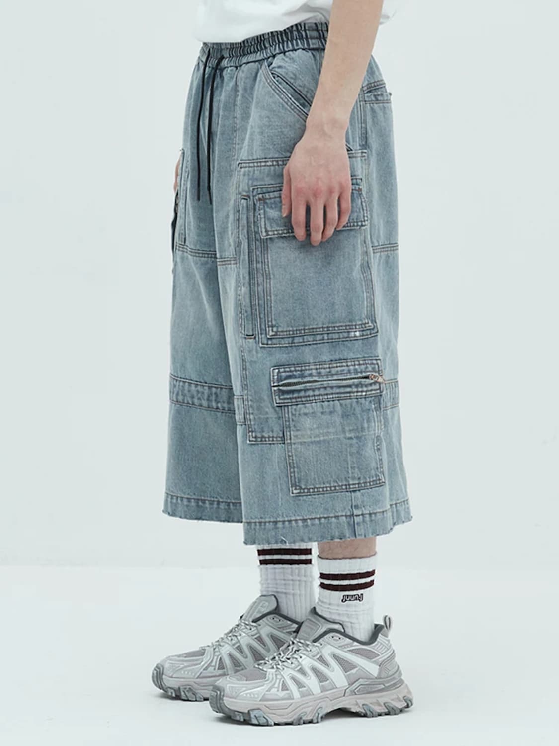 [50] 준지 25FW 데님 카고 쇼츠 반바지 상품이미지8