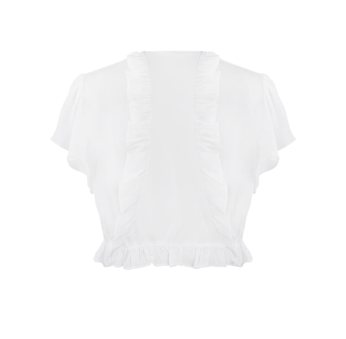 슈가블리스 프릴 볼레로 화이트 상품이미지1