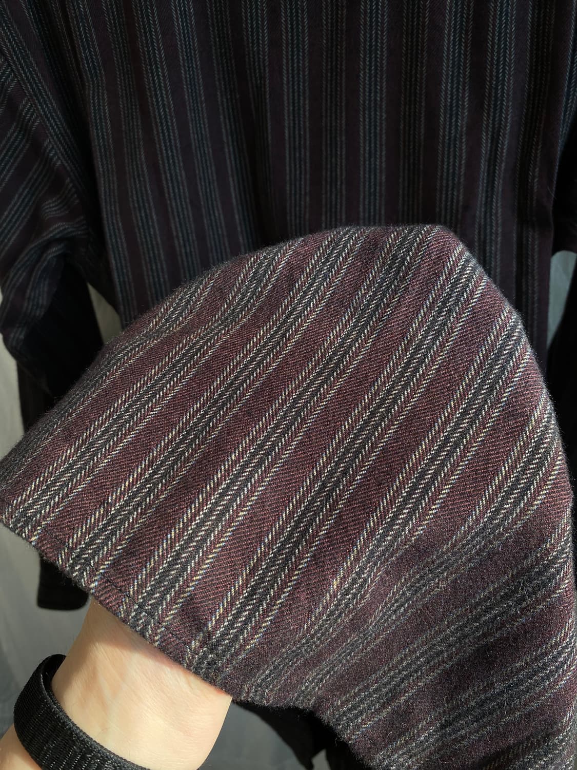 VARIO MODA 자주패턴 더블깃 셔츠(MEN L) 상품이미지9