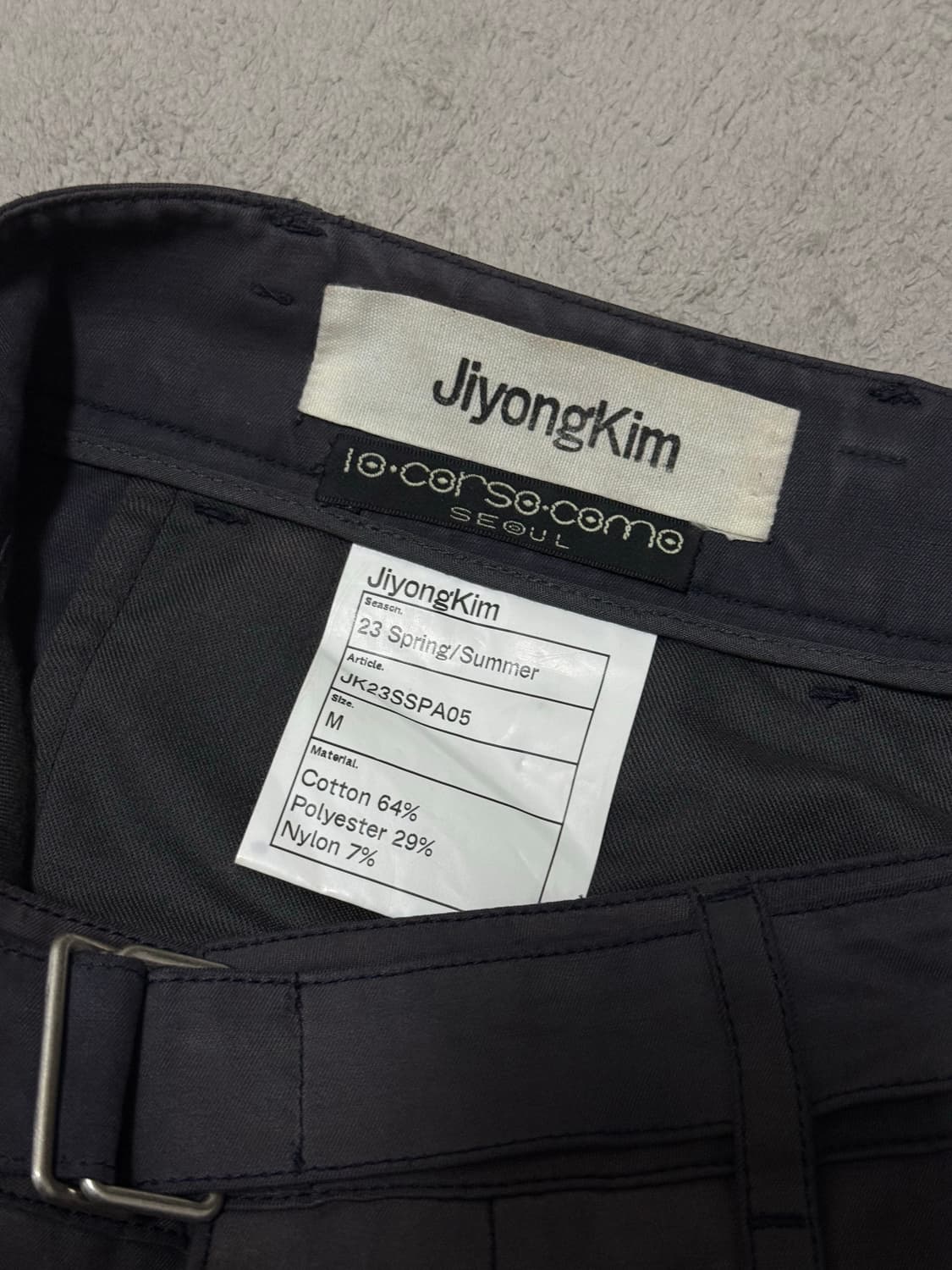 지용킴 23SS 선블리치드 벨티드 슬랙스 M 상품이미지9