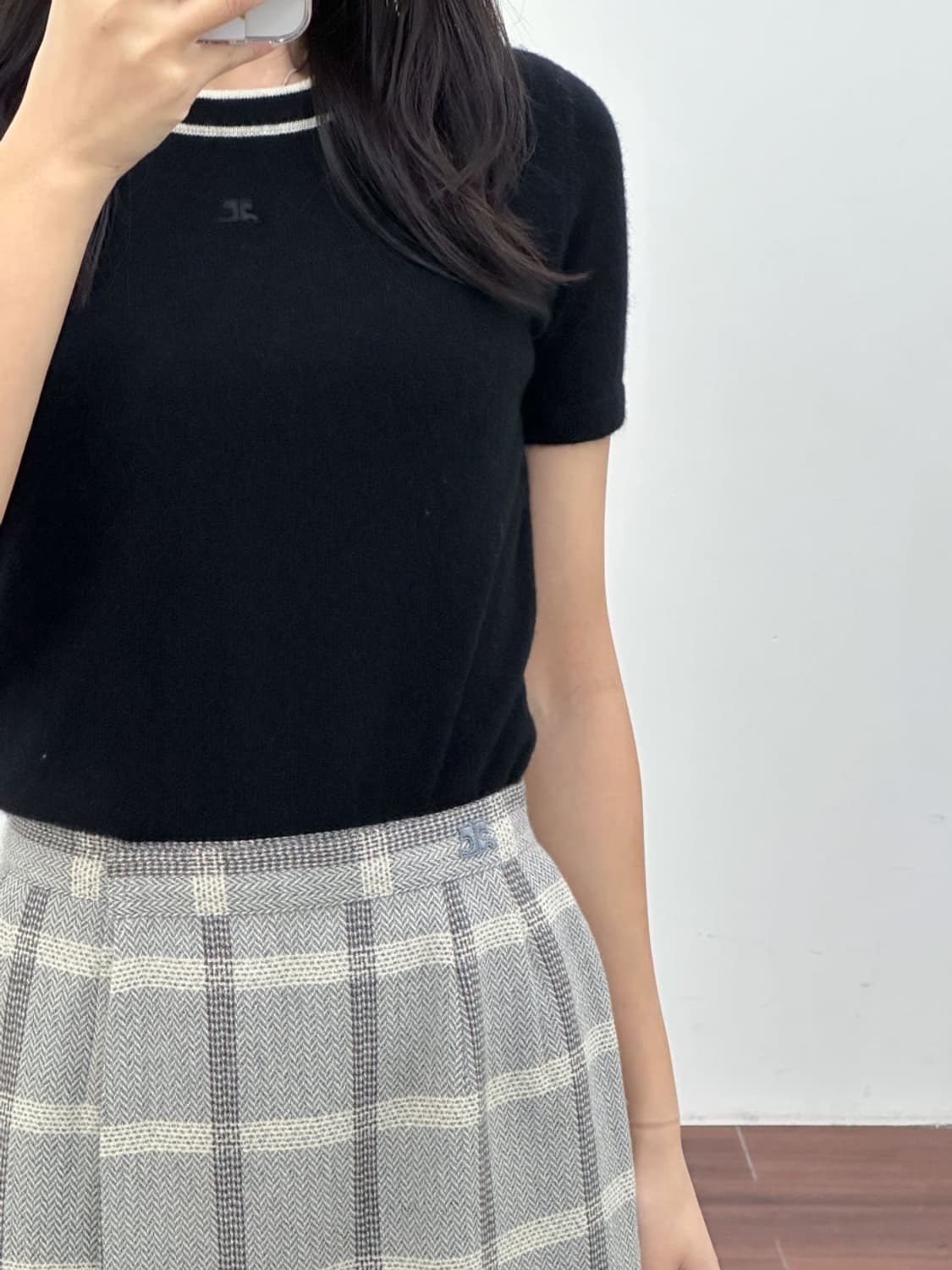 courreges / 꾸레쥬 블랙 캐시미어 니트   상품이미지8