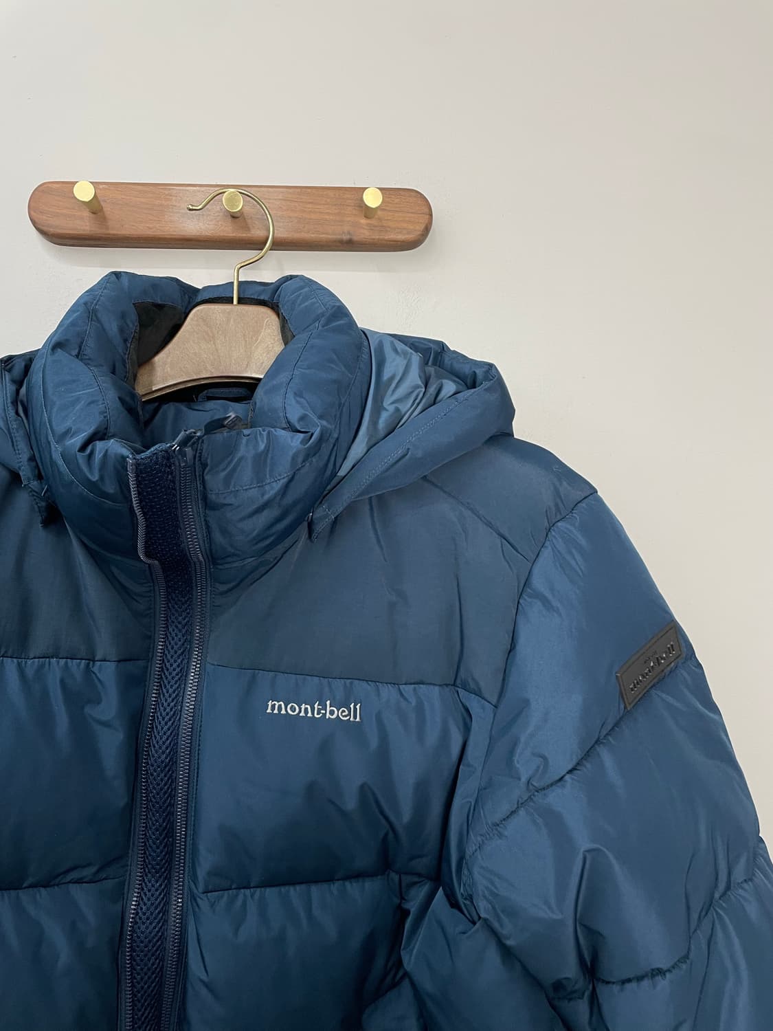 몽벨 청록 후드 패딩 H1389 상품이미지3