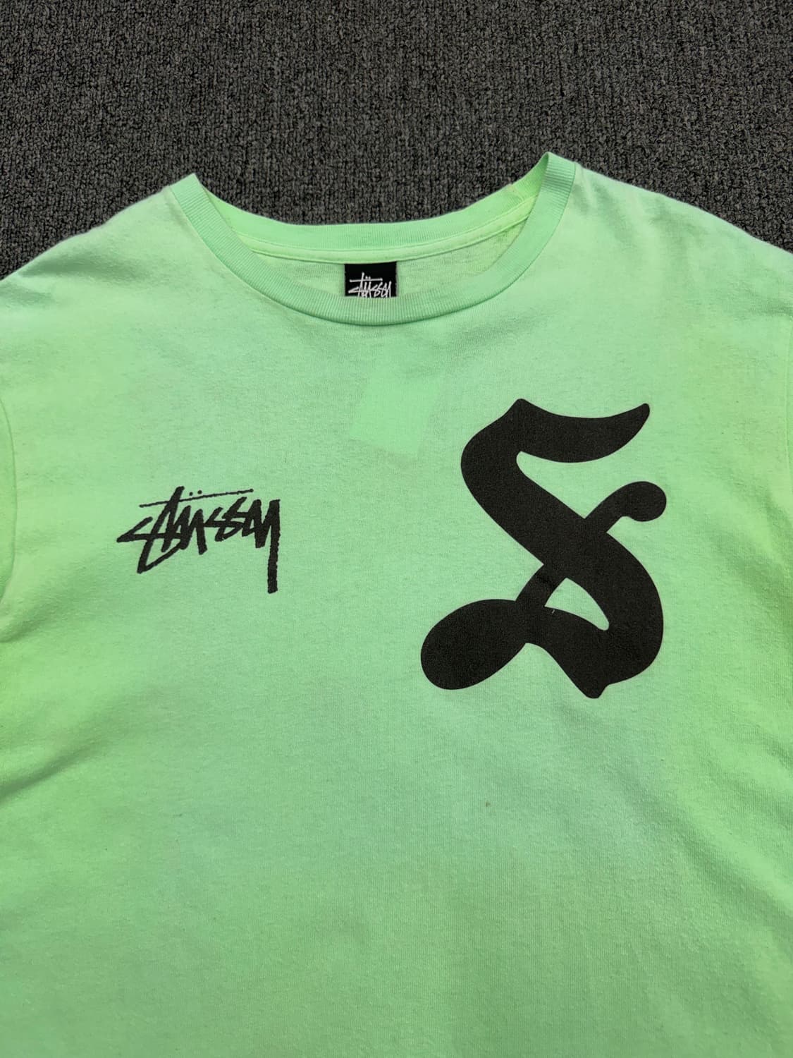 L) 스투시 빈티지 7로고 프린팅 반팔 티셔츠 상품이미지2