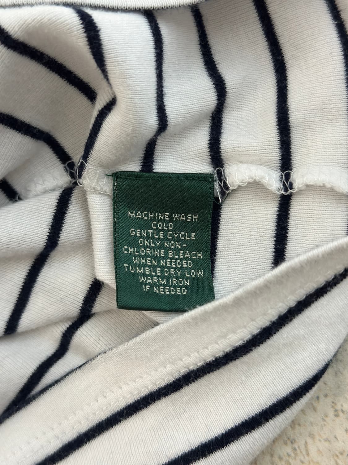 로렌 랄프로렌 스트라이프 슬림핏 반팔 티셔츠  상품이미지6