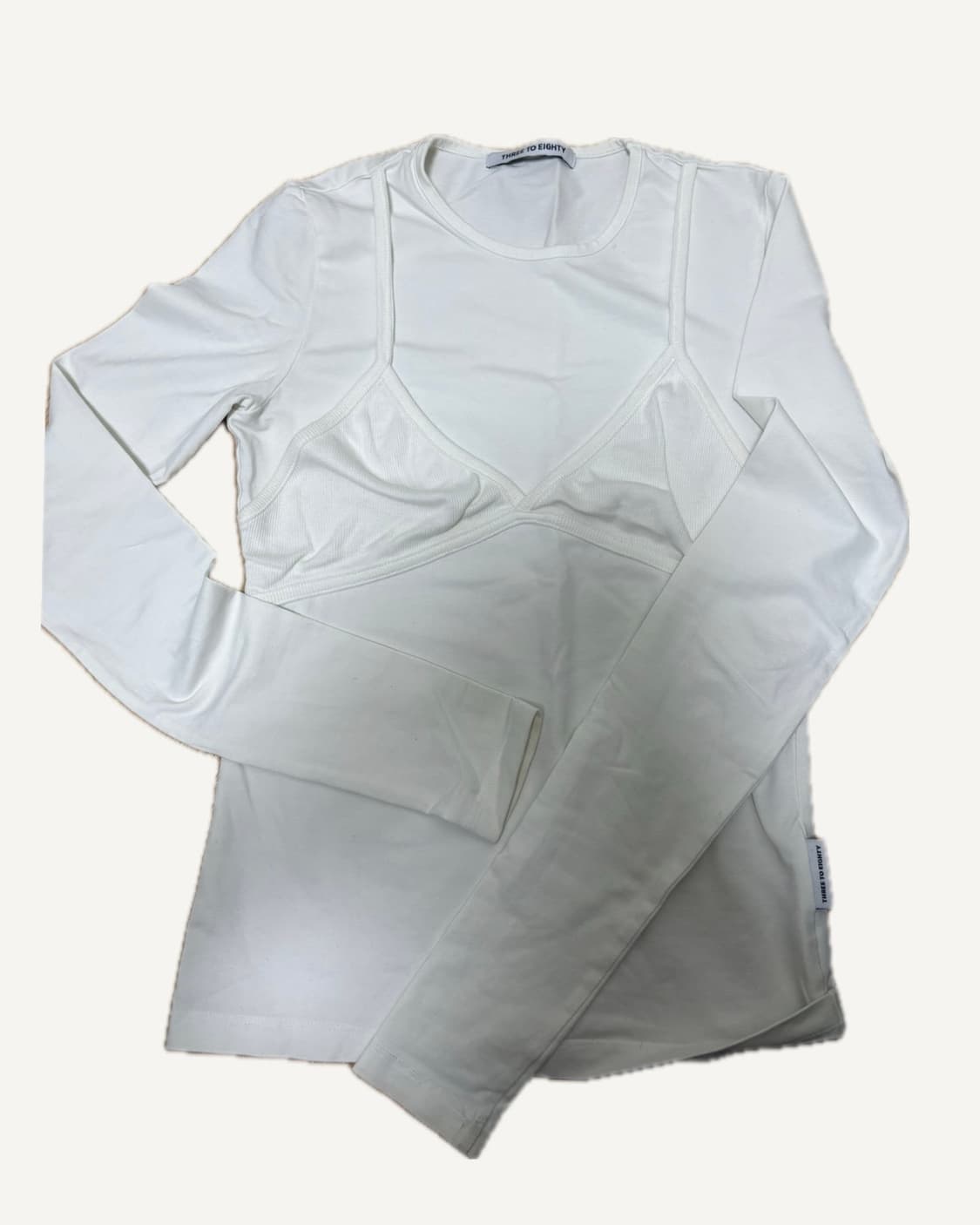 쓰리투에이티 BIKINI LAYERED TOP (WHITE) 상품이미지3