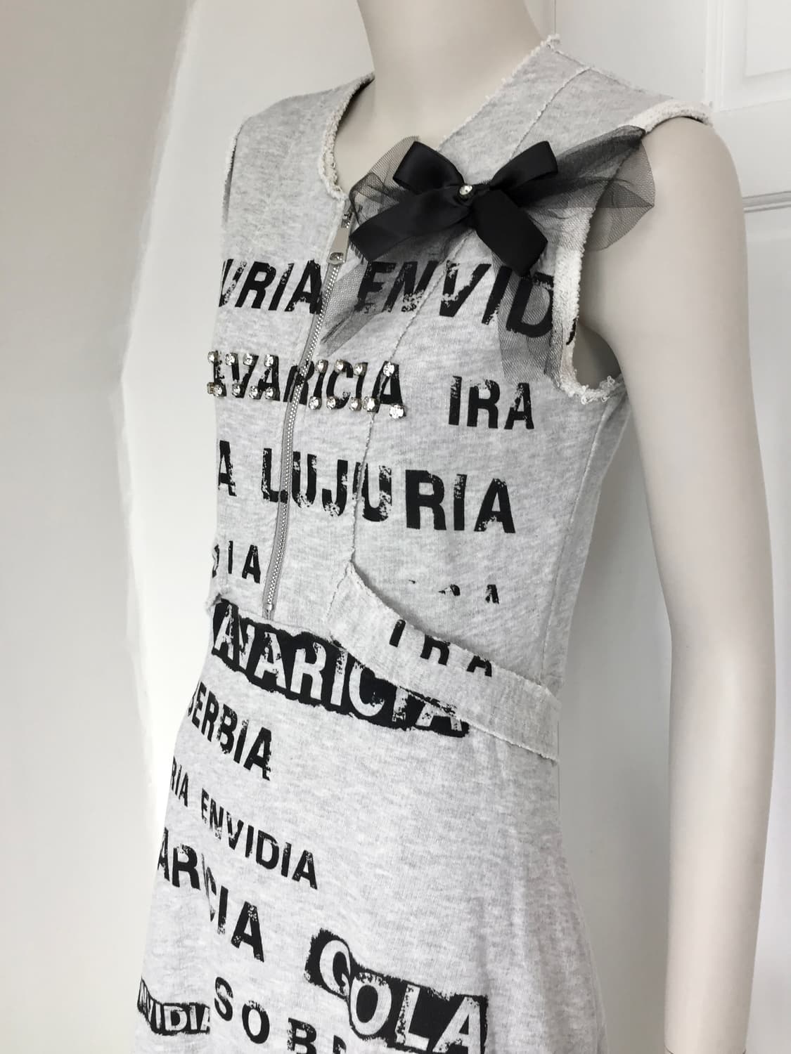 Italy Brand  Typography Grey Dress 상품이미지5