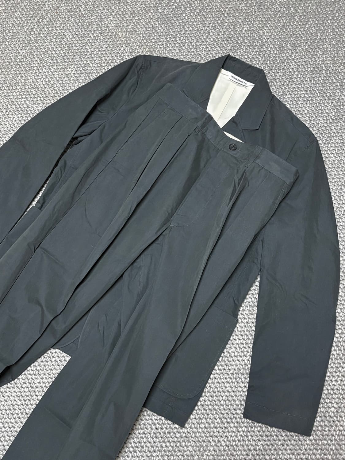 유니폼브릿지 코튼 나일론 다크그레이 셋업 M 상품이미지5