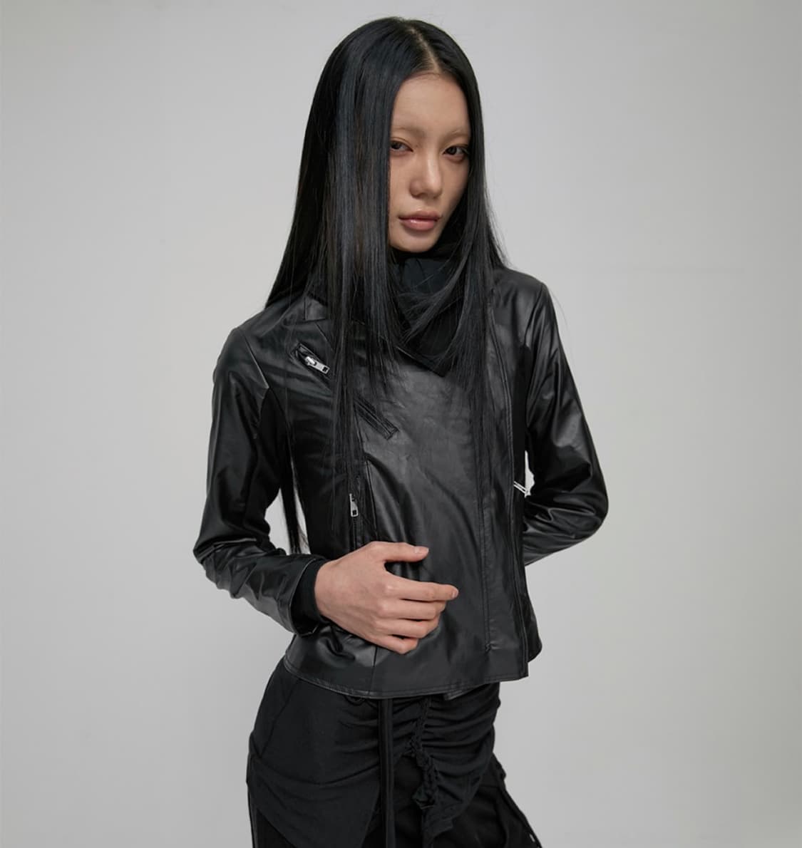 플레어업 바이커 레더 자켓 가죽자켓 상품이미지3