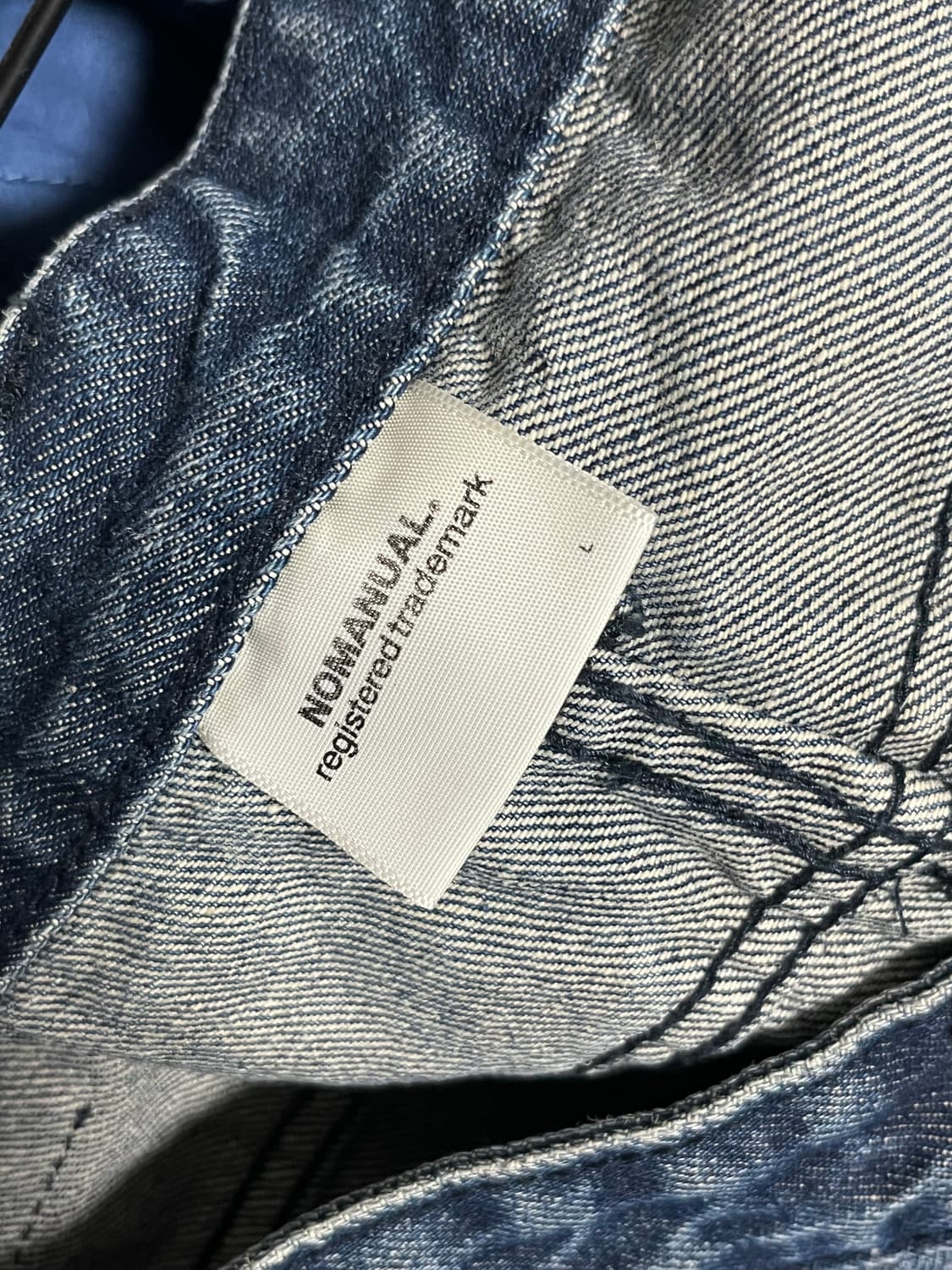노매뉴얼 T.W DENIM PANTS - WASHED INDIGO 상품이미지4