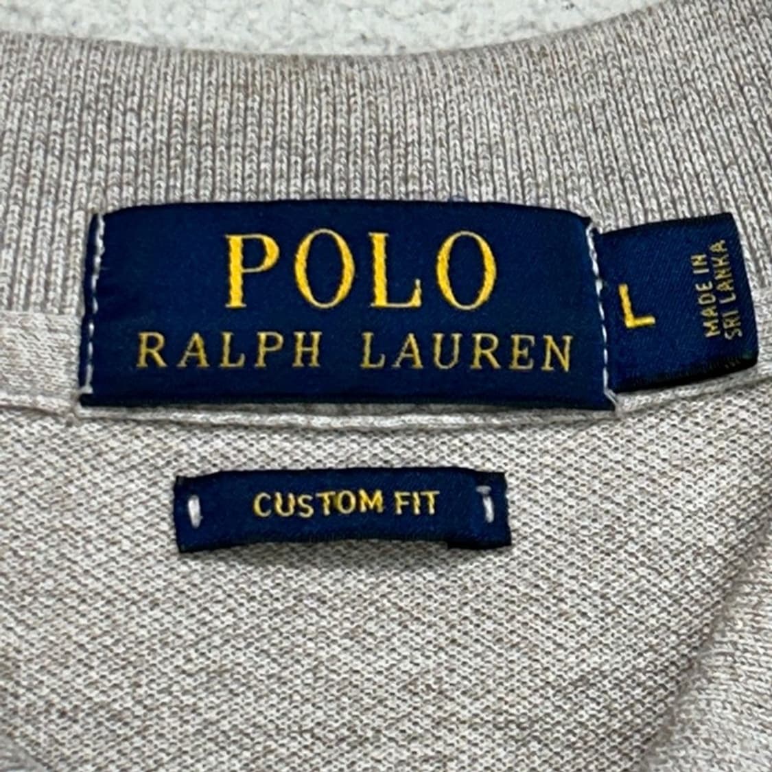 RALPH LAUREN 커스텀 핏 pk 롱슬리브 티셔츠 베이지 L 상품이미지5