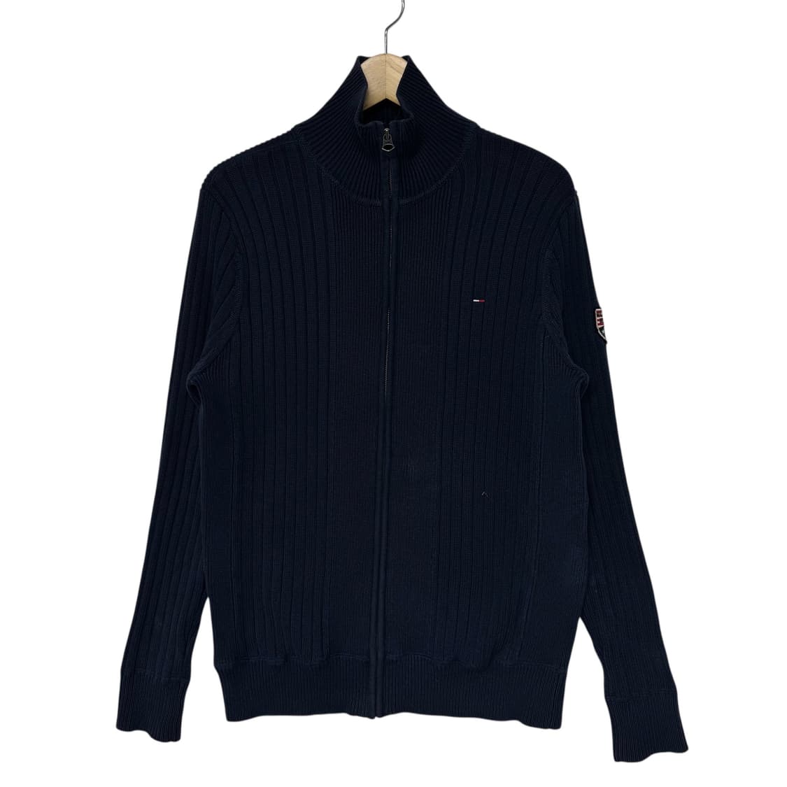 타미힐피거 스몰로고 니트집업 상품이미지1