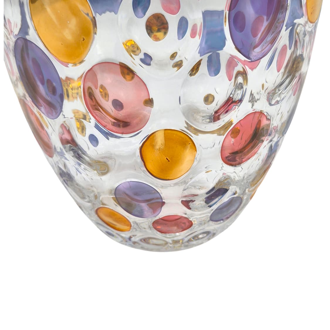 90s 체코 보헤미아 물방울 리드 크리스탈 꽃병 상품이미지4