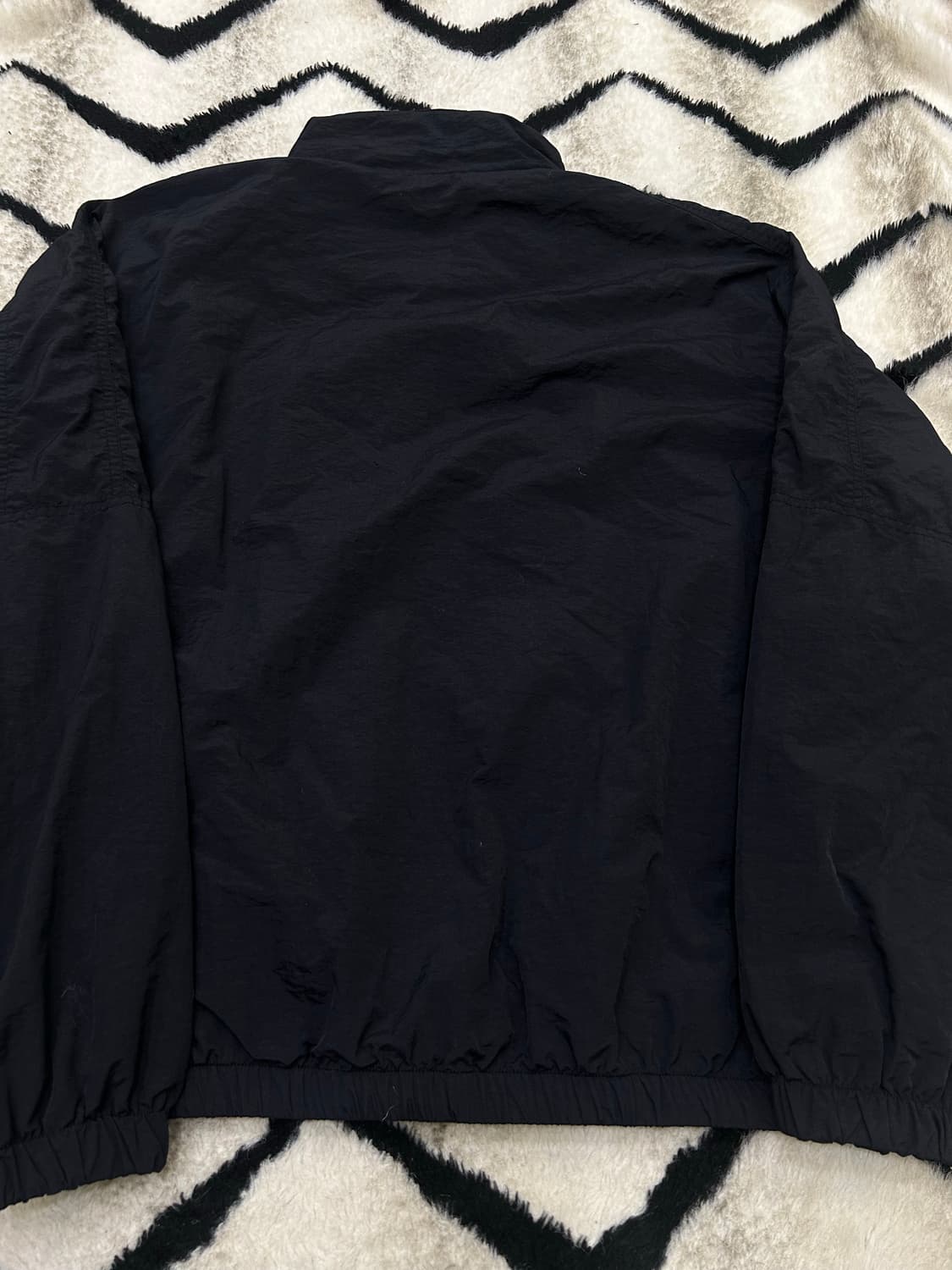 [S]트래블 오버핏 크런치 나일론 바람막이/블랙 상품이미지4