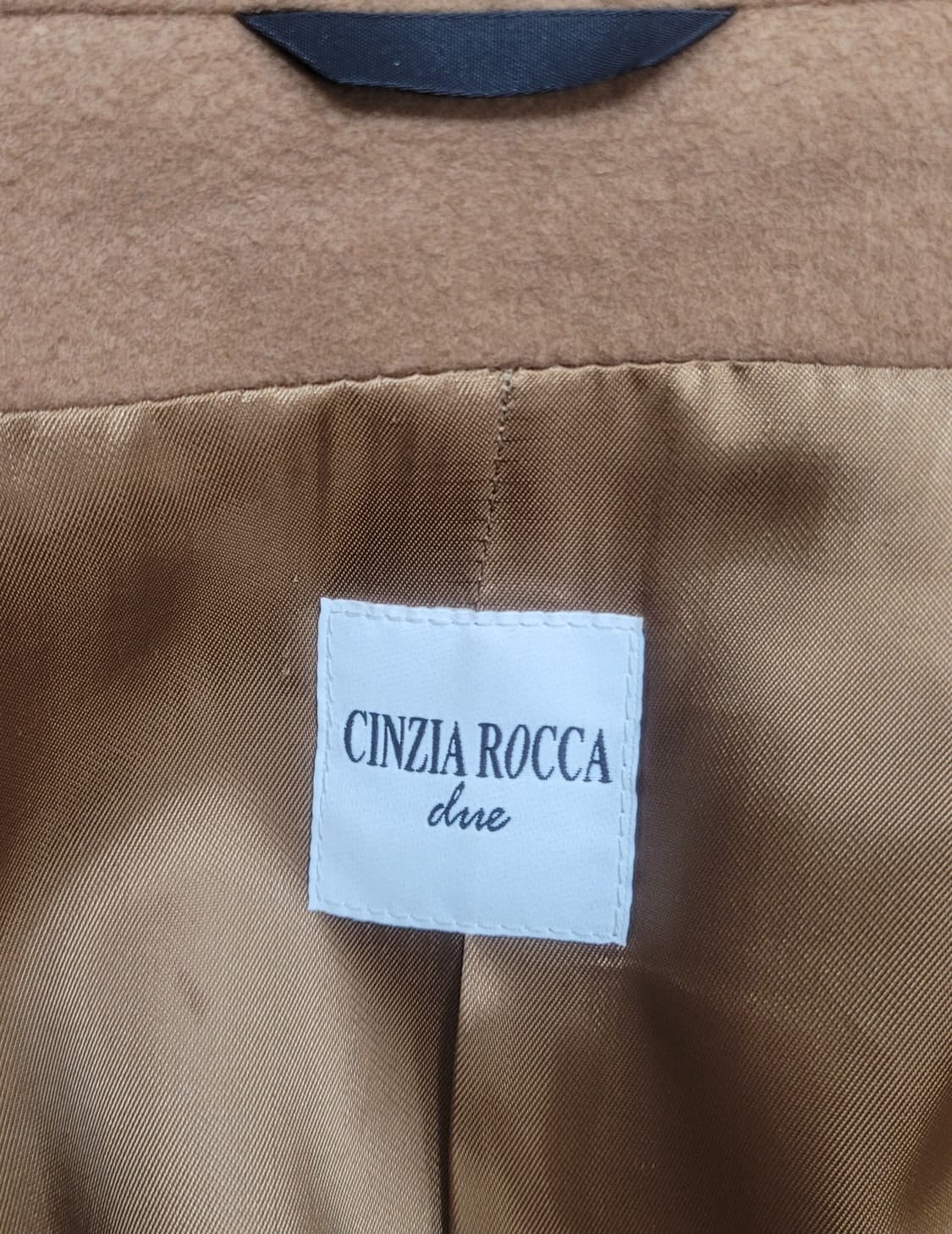 CINZIA ROCCA 신지아로카 캐시미어 코트 / 여 46 카멜
 상품이미지8