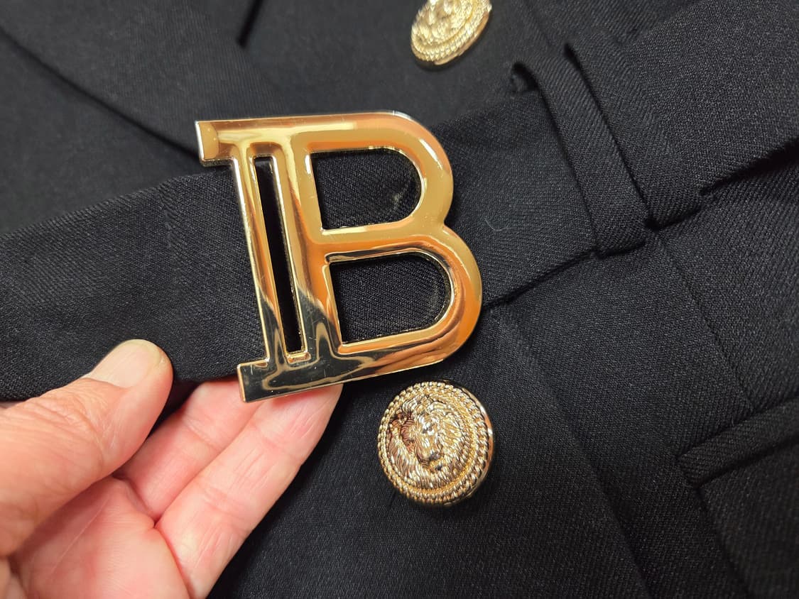 발* B벨티드 더블버튼 자켓원피스 55 상품이미지7