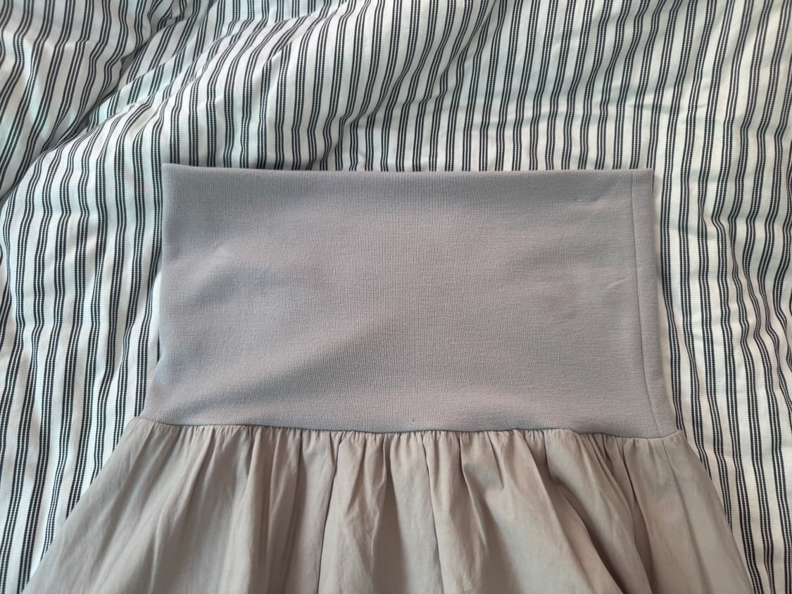 코이세이오 더블 셔링 스커트 그레이 2사이즈 상품이미지4