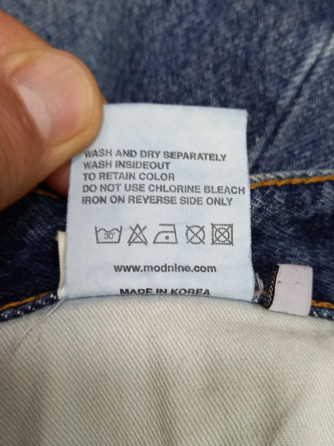 30 Mod.9 mod1 워싱 테이퍼드핏 일자진 30-260 상품이미지10