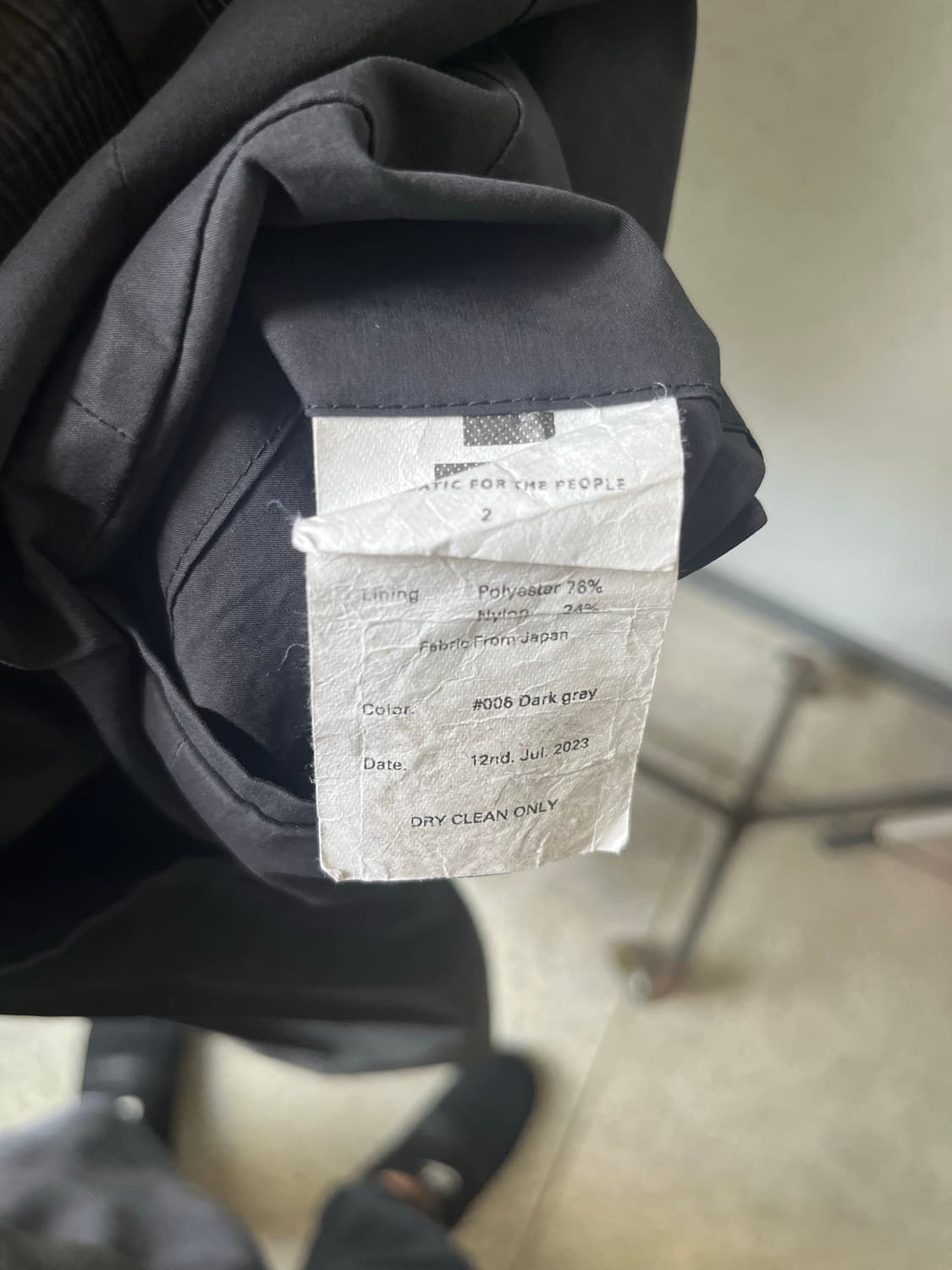 오토매틱포더피플 투턱 스트레이트 팬츠 상품이미지4