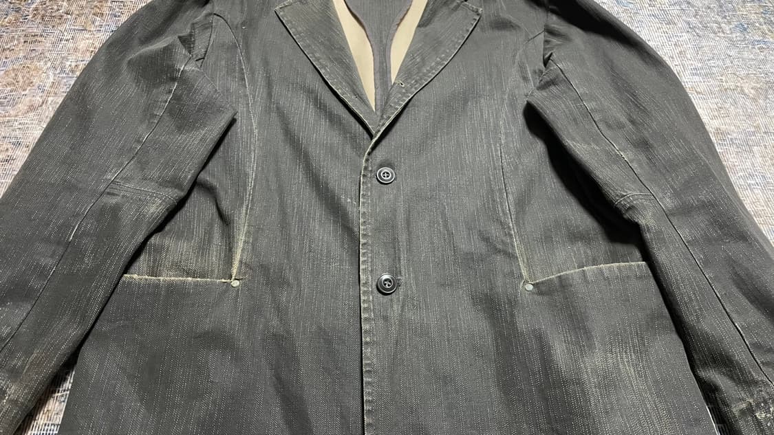 JPN 00s 일본 빈티지 y2k 데미지 디테일 워크웨어 자켓 블레이저 상품이미지6